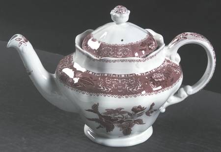 Camilla Red (Earthenware, Newer) Teapot & Lid