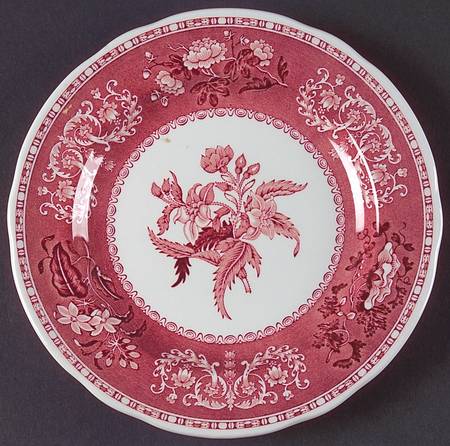 Camilla Red (Earthenware, Newer) Salad Plate