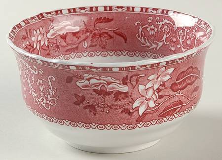 Camilla Red (Earthenware, Newer) Cranberry Bowl