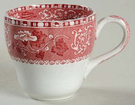 Camilla Red (Earthenware, Newer) Flat Demitasse Cup