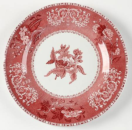 Camilla Red (Earthenware, Newer) Luncheon Plate