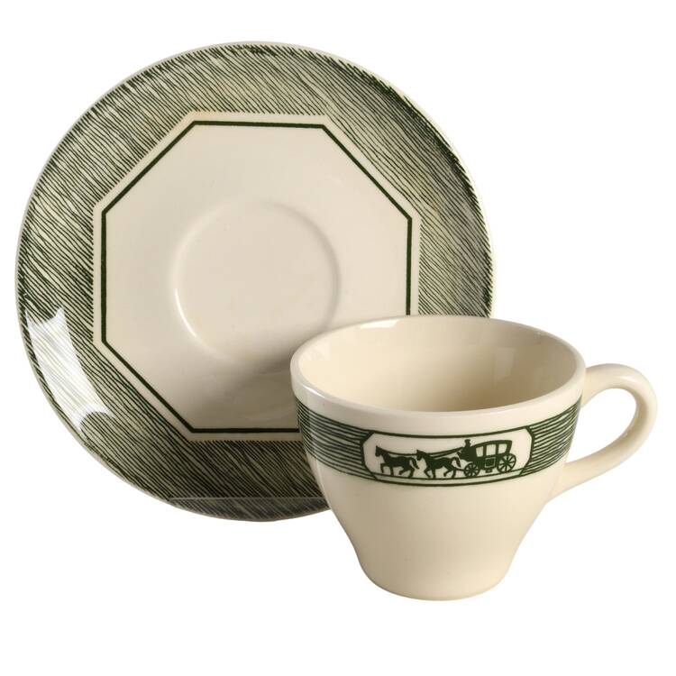 Olde Orleans Flat Cup & Saucer Set