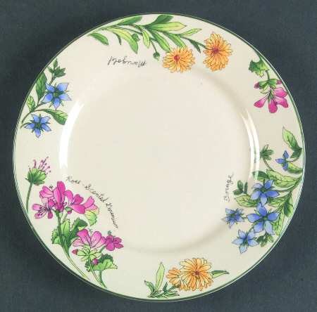 Geranium Salad Plate