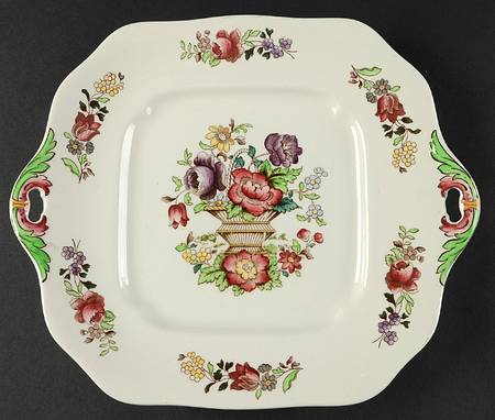 SP166 Square Handled Cake Plate
