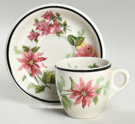 Flora of The South Flat Demitasse Cup & Saucer Set