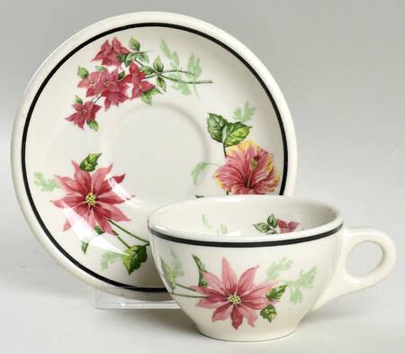 Flora of The South Flat Cup & Saucer Set