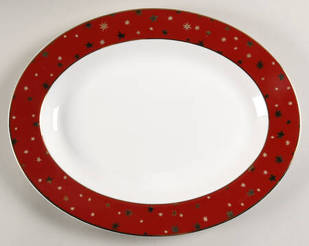 Galaxy Red 13" Oval Serving Platter