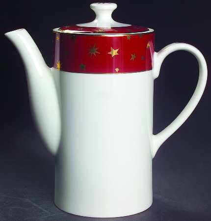 Galaxy Red Coffee Pot & Lid