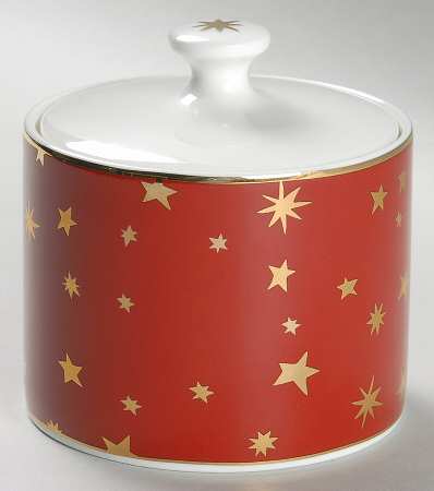Galaxy Red Sugar Bowl & Lid