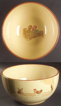 Barnyard 10" Large Salad Serving Bowl
