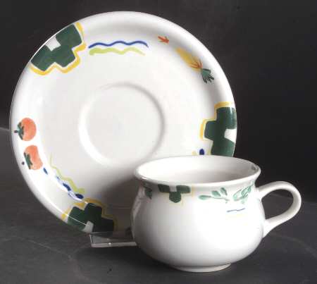 Bon Appetito Flat Cup & Saucer Set