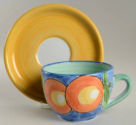 Frulos Grape Oversized Cup & Saucer Set