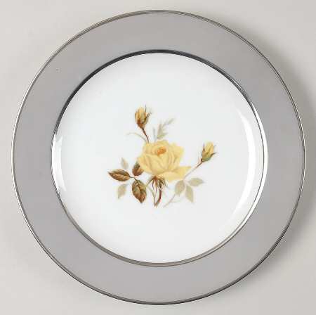 Gray Melody Salad Plate