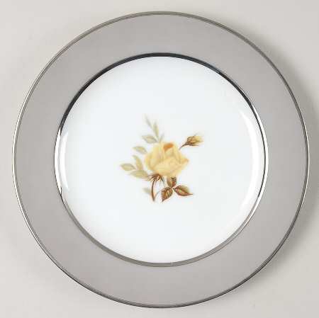 Gray Melody Bread & Butter Plate