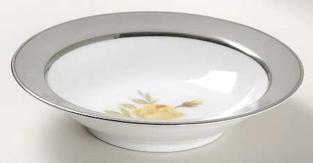 Gray Melody Rim Fruit/Dessert (Sauce) Bowl