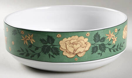 Brandon Rose 9" Round Vegetable Bowl