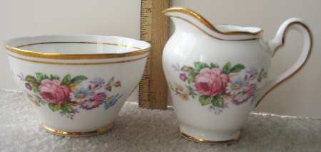 Floral Mini Creamer & Open Sugar Set