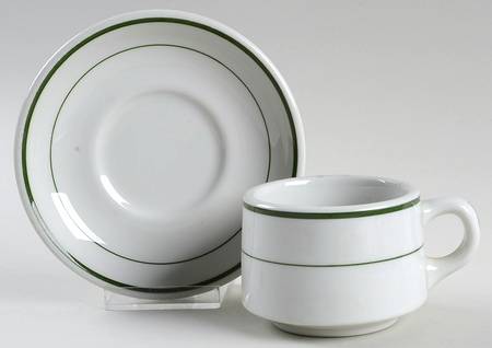 SHO162 Flat Cup & Saucer Set
