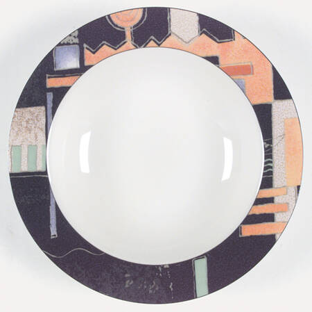 Champagne Large Rim Soup Bowl