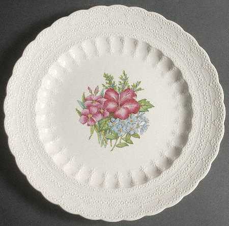 Bermuda Flowers 13" Chop Plate (Round Platter)