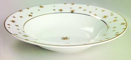 Galaxy White Rim Soup Bowl by Sakura