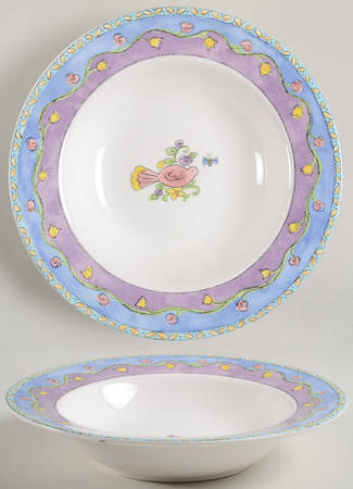 Birds and The Bees Rim Soup Bowl
