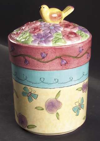 Birds and The Bees Large Canister & Lid