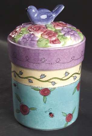Birds and The Bees Medium Canister & Lid