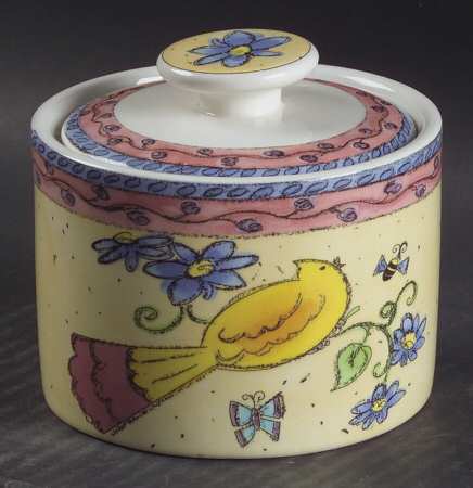 Birds and The Bees Sugar Bowl & Lid