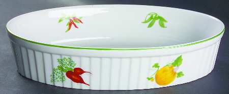 Vegetable Garden 12'' Oval Baker