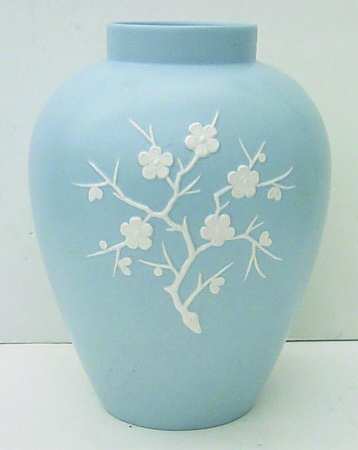 Geisha Light Blue (No Gold Accents) Medium Ginger Jar No Lid