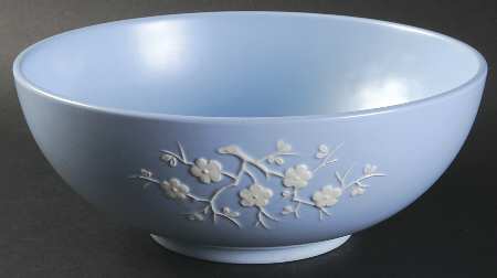 Geisha Light Blue (No Gold Accents) 9" Salad Serving Bowl