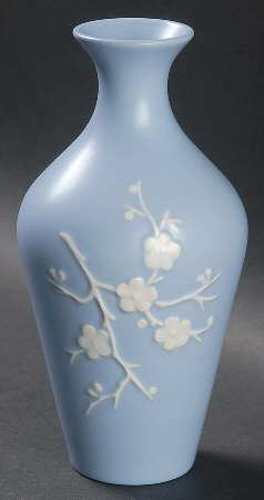Geisha Light Blue (No Gold Accents) 6" Bud Vase