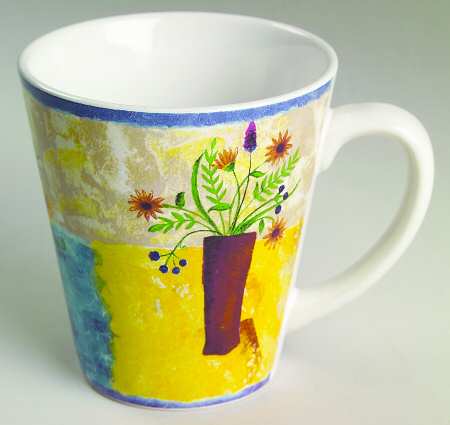 Floral Applique Mug