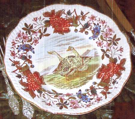 Game Series (Mustard Trim) Dinner Plate