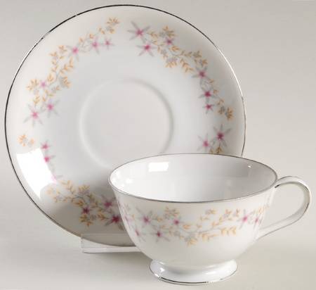 Romance Footed Cup & Saucer Set