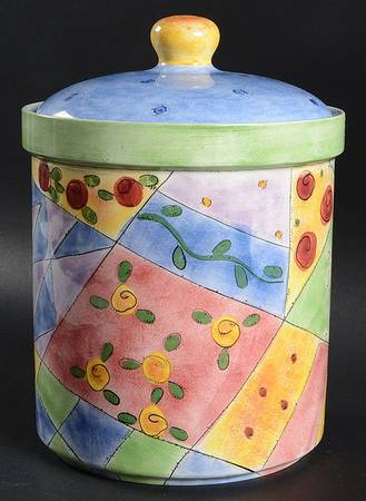 Sweet Shoppe Cookie Jar & Lid