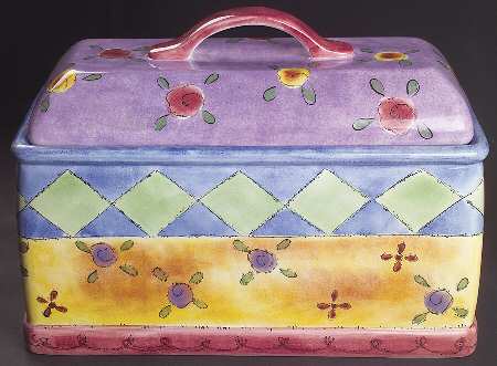Sweet Shoppe Bread Box & Lid