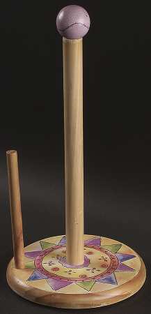 Sweet Shoppe Vertical Wood Paper Towel Holder