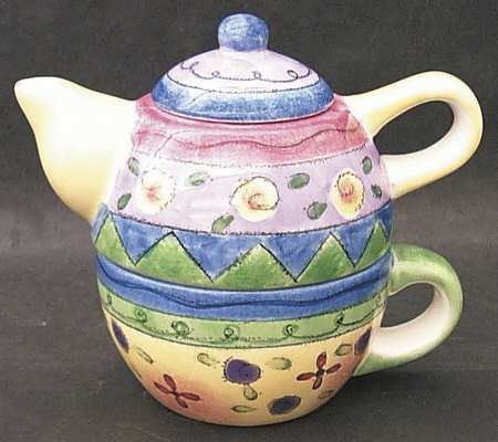 Sweet Shoppe Individual Teapot & Lid with Cup