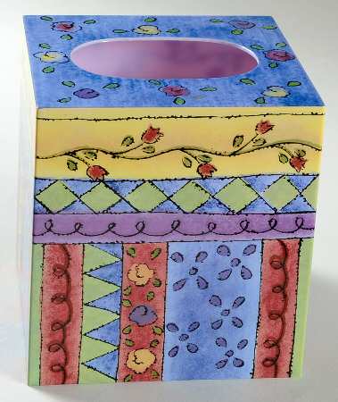 Sweet Shoppe Square Tissue Box Cover