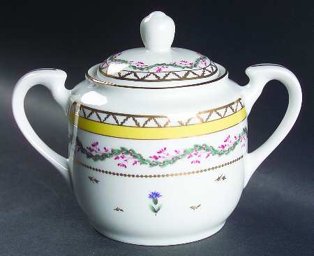 Ribbons and Cornflowers Sugar Bowl & Lid