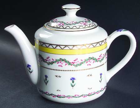 Ribbons and Cornflowers Teapot & Lid