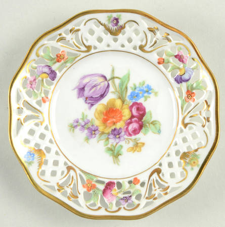 Dresden Line-Bouquet (Pierced) Coaster