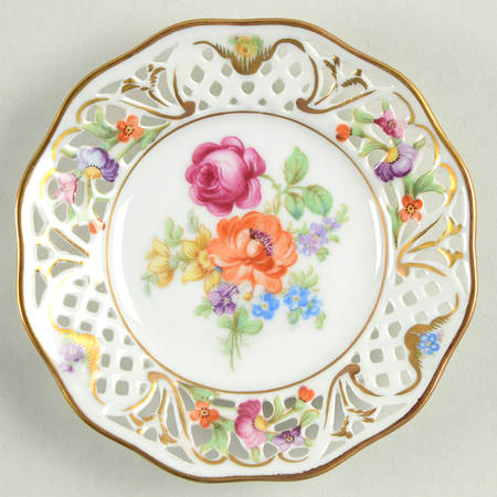 Dresden Line-Bouquet (Pierced) Coaster
