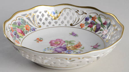 Dresden Line-Bouquet (Pierced) 6'' Pierced Round Bowl