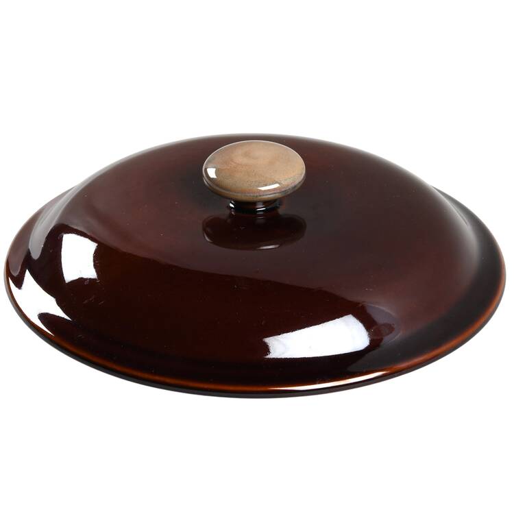 Nova Brown Lid for 3 Quart Round Casserole