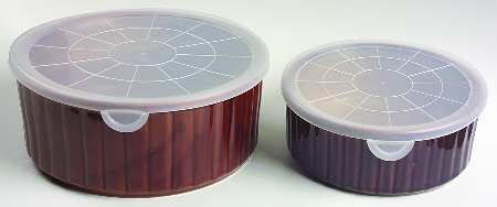 Nova Brown (Set of 2) Ceramic Storage Bowls