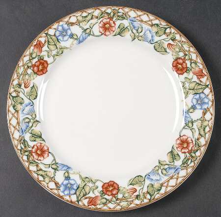 Floral Trellis Salad Plate