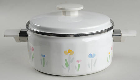 Fresh Mint (Made In Japan) 2.5 Quart Metal Round Covered Casserole